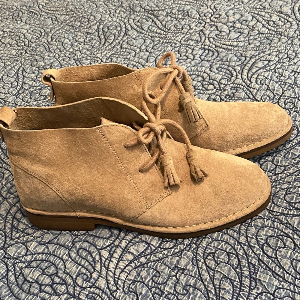 Tan Suede Ankle Boots